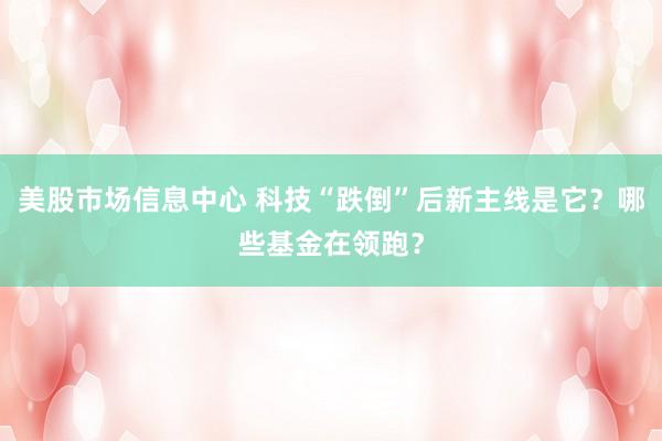 美股市场信息中心 科技“跌倒”后新主线是它？哪些基金在领跑？